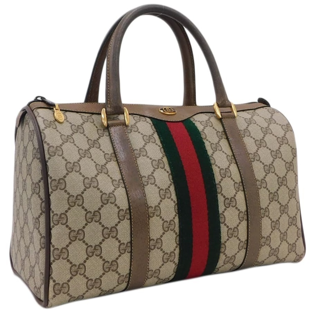 Gucci Boston Handbag Multicolor GG Supreme x Sherry